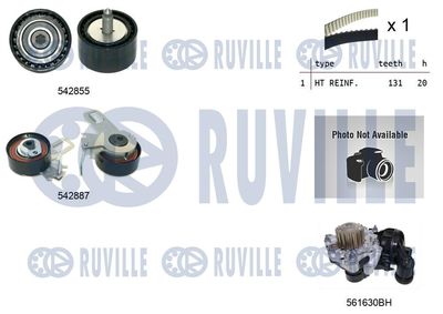 Водяной насос + комплект зубчатого ремня RUVILLE 5504972 для PEUGEOT TRAVELLER