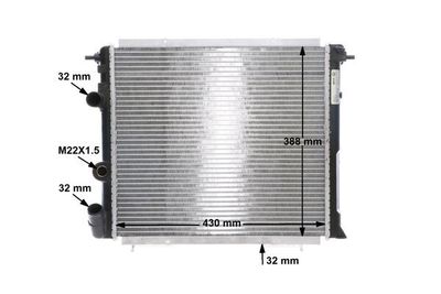 RADIATOR RACIRE MOTOR MAHLE CR451000S 11
