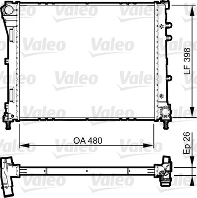 VALEO Kühler, Motorkühlung (735498)