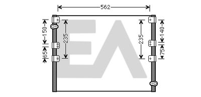 Конденсатор, кондиционер EACLIMA 30C71071 для TOYOTA 4 RUNNER