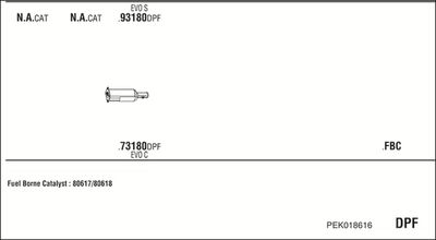 Układ wydechowy WALKER PEK018616