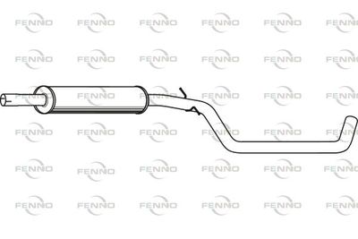 Средний глушитель выхлопных газов FENNO P55014 для VW T-ROC