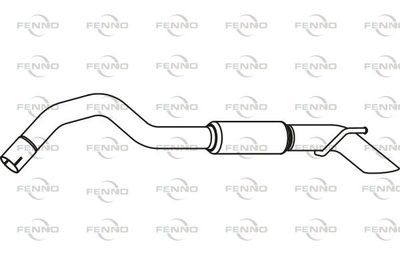 FENNO P46040 Глушитель выхлопных газов  для PEUGEOT 3008 SUV (MC_, MR_, MJ_, M4_) 1.6 BlueHDi 115