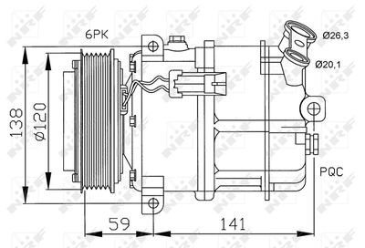 Компрессор, кондиционер NRF 32191 для CADILLAC BLS