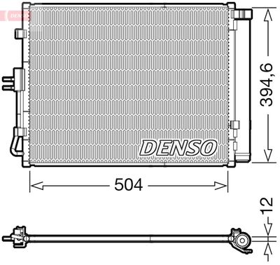 DENSO Condensor, airconditioning (DCN43005)