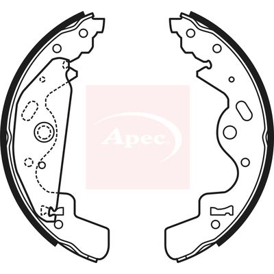 APEC Brake Shoe Set SHU673