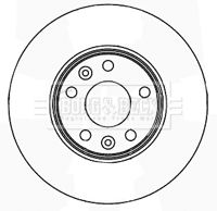 BORG & BECK BBD5163 Тормозной диск 