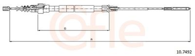 Cable Pull, parking brake 10.7492