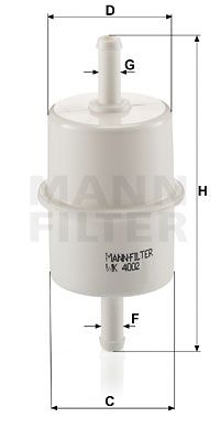 MANN-FILTER WK 4002 Паливний фільтр для IVECO (Ивеко)