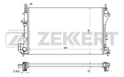 ZEKKERT MK-1385 Кришка радіатора для CADILLAC (Кадиллак)