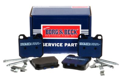комплект спирачно феродо, дискови спирачки BORG & BECK BBP1605