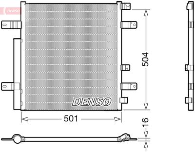 DENSO Kondensator, Klimaanlage