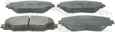 Комплект тормозных колодок, дисковый тормоз FEBEST 0101-ACA30F для PONTIAC VIBE