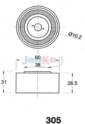 MECANISM TENSIONARE CUREA DISTRIBUTIE JAPKO 45305 1