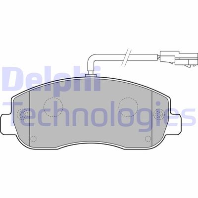 Комплект тормозных колодок, дисковый тормоз DELPHI LP2190 для NISSAN NV400