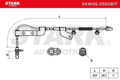датчик, обороти на колелото STARK SKWSS-0350817