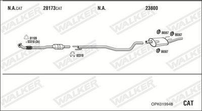 ABGASANLAGE WALKER OPK019948
