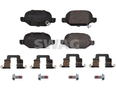 Комплект тормозных колодок, дисковый тормоз SWAG 33 10 2788 для FIAT PANDA