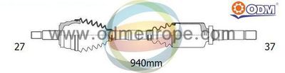 Приводной вал Multiparts 18-162130 для CITROËN JUMPY