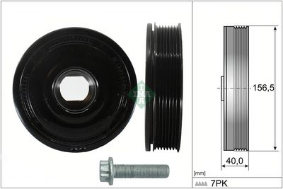 Zestaw koła pasowego, wał korbowy SCHAEFFLER INA 544018720