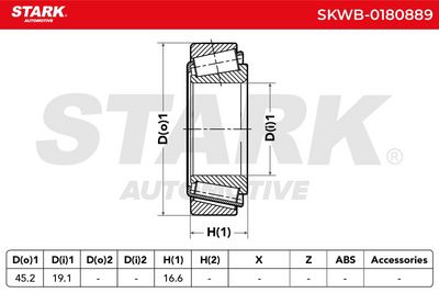 комплект колесен лагер STARK SKWB-0180889