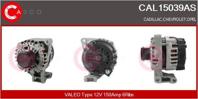 Генератор CASCO CAL15039AS для CADILLAC SRX