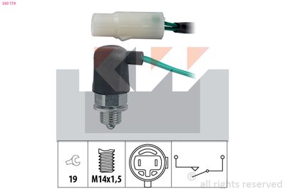 Przełącznik, światło cofania KW 560 179