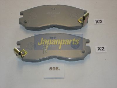 JAPANPARTS Stabdžių trinkelių rinkinys, diskinis stabdys