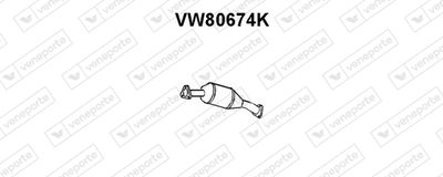 VENEPORTE VW80674K Катализатор для VW PASSAT B5 Variant (3B5)