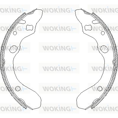 Комплект тормозных колодок WOKING Z4147.00 для MAZDA MX-3