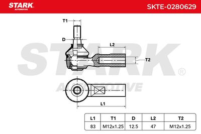 накрайник на напречна кормилна щанга STARK SKTE-0280629