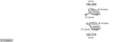 SISTEM DE ESAPAMENT BOSAL SYS26663