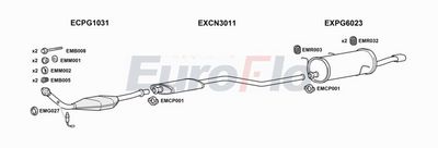 Układ wydechowy EUROFLO PG306205015A00