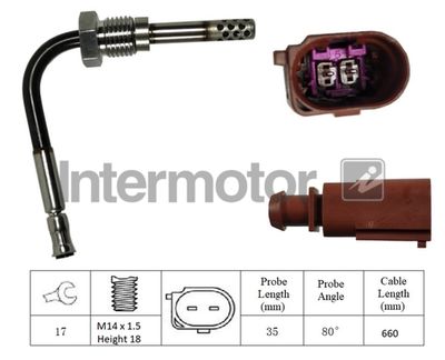 Sensor, exhaust gas temperature Intermotor 27076