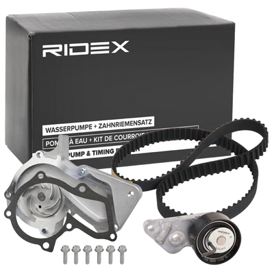 водна помпа+ к-кт ангренажен ремък RIDEX 3096W0405