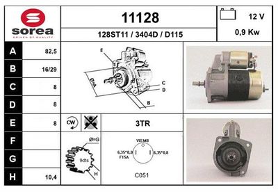EAI Startmotor / Starter (11128)
