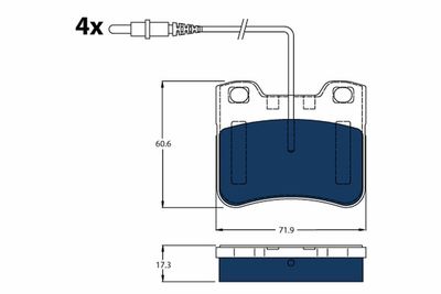 Brake Pad Set, disc brake GDB1031BTE