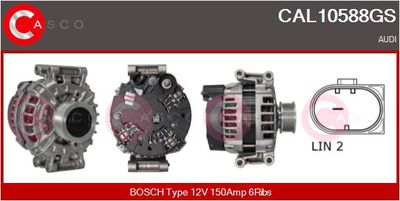CASCO CAL10588GS Генератор  для AUDI Q5 (Ауди Q5)