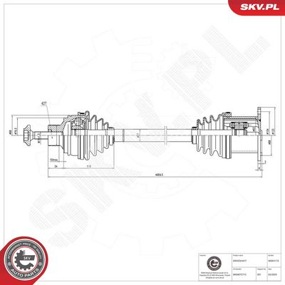 Hnací hřídel ESEN SKV 40SKV172