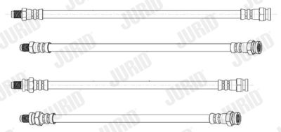 Тормозной шланг JURID 173161J для SMART FORTWO