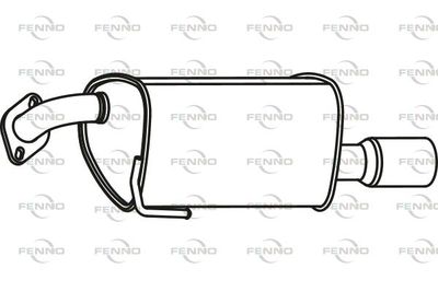 FENNO P9044 Глушитель выхлопных газов  для SUBARU LEGACY (Субару Легак)