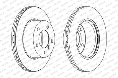 BREMSSCHEIBE FERODO DDF1228C 1
