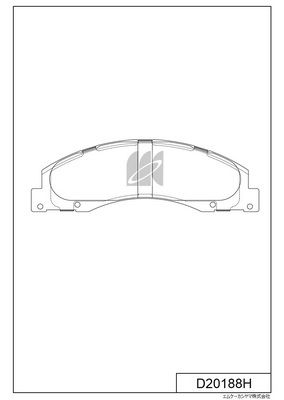 Комплект тормозных колодок, дисковый тормоз MK Kashiyama D20188H для FORD USA E