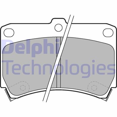 Комплект тормозных колодок, дисковый тормоз DELPHI LP743 для KIA AVELLA