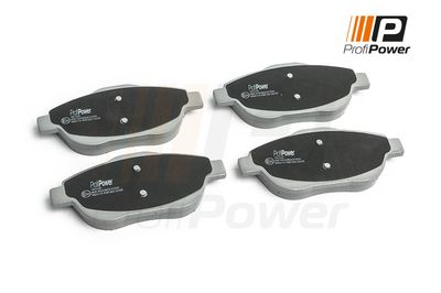 Комплект тормозных колодок, дисковый тормоз ProfiPower 1B1220 для PEUGEOT 208