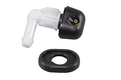 Washer fluid jet, window cleaning