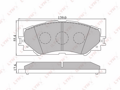 Комплект тормозных колодок, дисковый тормоз LYNXauto BD-7542 для TOYOTA NOAH/VOXY
