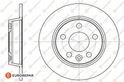 Тормозной диск EUROREPAR 1618883480 для VW SHARAN