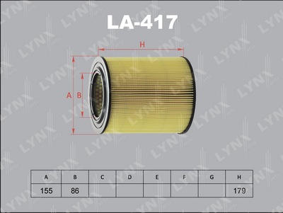 LYNXauto LA-417 Воздушный фильтр  для MAZDA B-SERIE (Мазда Б-серие)