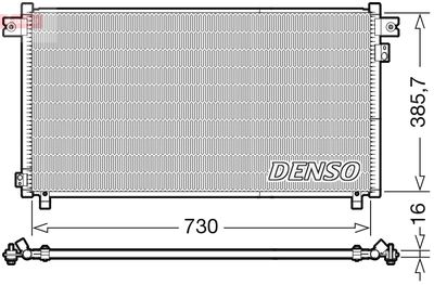 DENSO Kondensator, Klimaanlage (DCN46033)